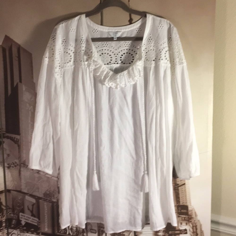 White bohemian blouse